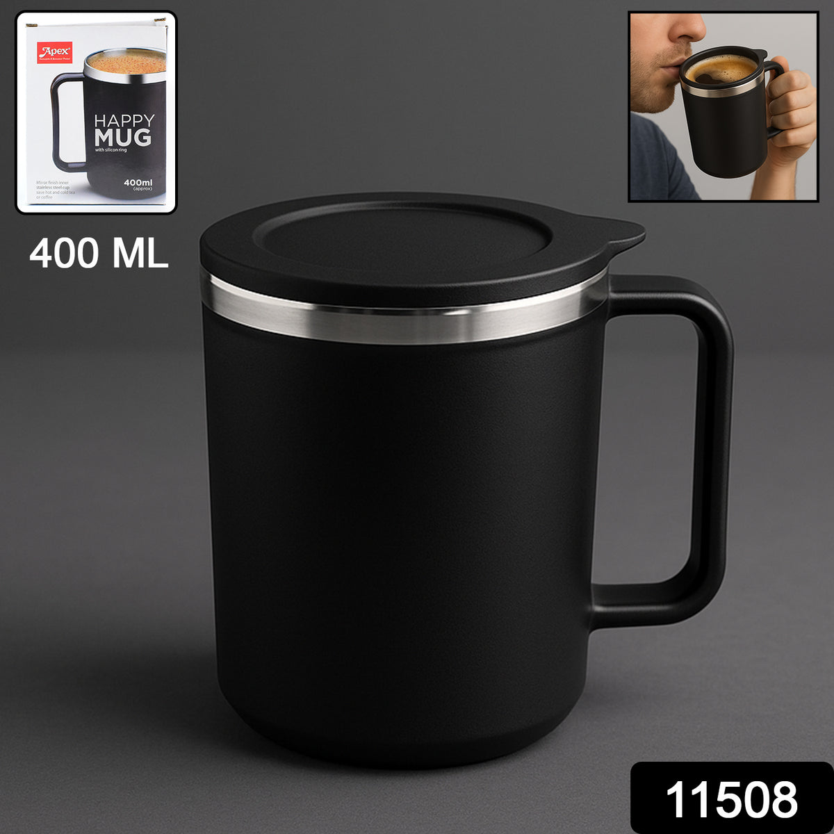 Apex Happy Mug Approx 400ml (1 Pc)